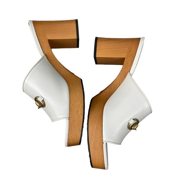 NEW Gucci Granada Platform Sandals Chunky Mystic White Size 41.5 - Picture 5 of 10